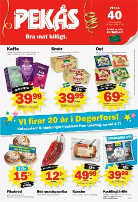 Pekås reklamblad (giltig till och med 4-10)