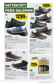 Engelsons katalog Sida 11: OrganoTex Shoe Care Kit €259,00, Salomon Speedcross Peak GTX €1.299,00