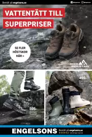 Engelsons katalog Sida 16: Walking sko Harstad WP €599,00, Storuman Vinterstövlar €499,00