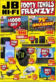 JB Hi-Fi catalogue week 39 Page 1: Dell 27" QHD Monitor €179,00, Hp 15" Notebook €799,00