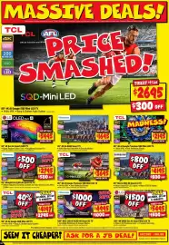 JB Hi-Fi catalogue week 39 Page 10: TCL 98" 4K AI Google SQD Mini LED TV €4.197,00