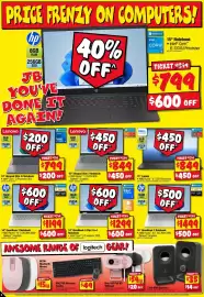 JB Hi-Fi catalogue week 39 Page 2: 14" OmniBook 3 Notebook €1.499,00, Lenovo 15" Ideapad Slim 3 Notebook €849,00