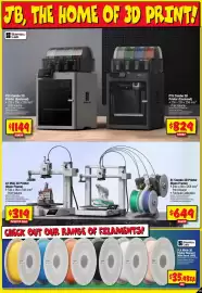 JB Hi-Fi catalogue week 39 Page 21: A1 Mini 3D Printer (Open Frame) €319,00, Bambu Lab PLA Matte 3D Printer Filament €35,98