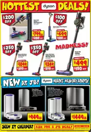 JB Hi-Fi catalogue week 39 Page 25: Dyson Nurovi Wash+Dry Robot Vacuum €1.449,00, Dyson V10 Konical + Auto-Empty Dok €799,00