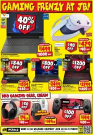 JB Hi-Fi catalogue week 39 Page 4: Lenovo 15.3" Legion 5 Gaming Notebook €2.499,00, ASUS 15" TUF Gaming Notebook €1.559,00