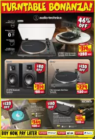 JB Hi-Fi catalogue week 39 Page 45: Audio-technica Fully Automatic Belt Drive Turntable €279,00