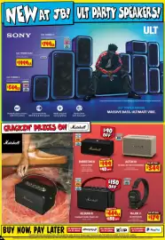 JB Hi-Fi catalogue week 39 Page 46: Marshall Kilburn III €449,00, Marshall Major V €179,00