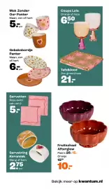 Kwantum folder Pagina 15: Panter Gebaksbordje €6,00, Servetten €5,00