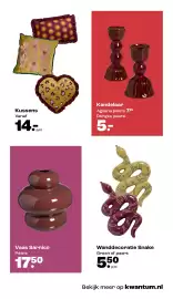 Kwantum folder Pagina 17: Kussens €14,00, Donges kandelaar €5,00
