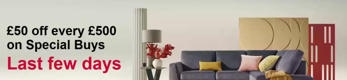 Furniture Village leaflet Page 1