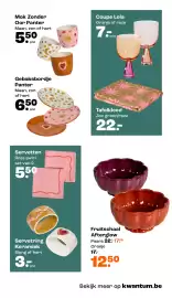 Kwantum folder Pagina 15: Gebaksbordje Panter €6,50, Servetten €5,50