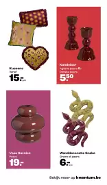 Kwantum folder Pagina 17: Kussens €15,00, Kandelaar €5,50