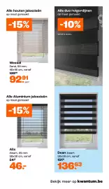 Kwantum folder Pagina 21: Dean Zwart €136,63, Aluminium jaloezieën €46,00