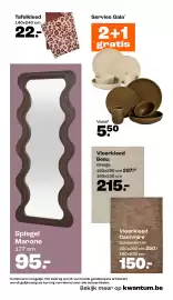 Kwantum folder Pagina 9: Servies Gaia €5,50, Tafelkleed €22,00