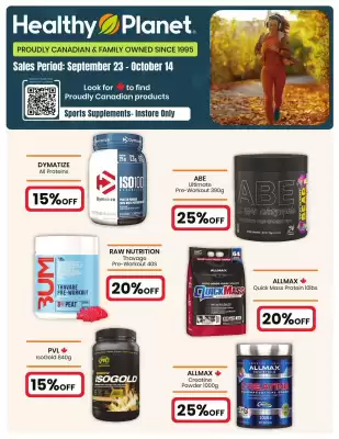 Healthy Planet flyer (valid until 14-10)