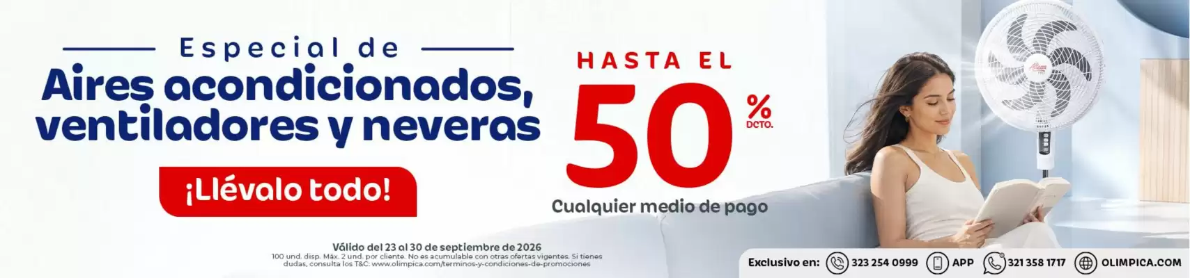 Olímpica (válido hasta 30-09)