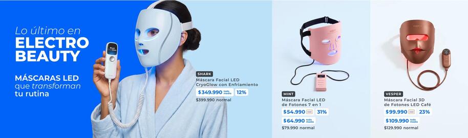 Catálogo Paris Página 12: Máscara facial led de fotones 7 en 1 €54.990,00, Mascaras led €54.390,00