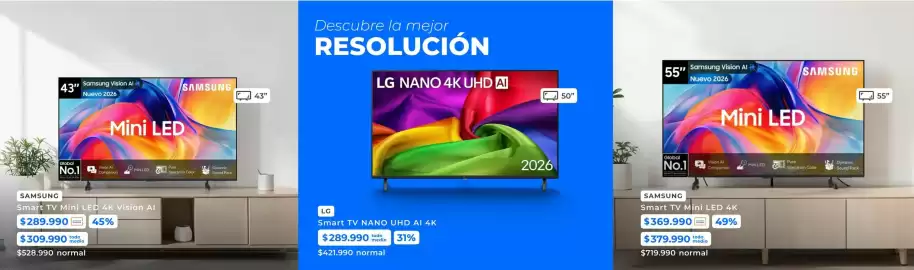 Catálogo Paris Página 10: Samsung - smart tv mini led 4k vision al €309.990,00, Samsung - smart tv mini led 4k €369.990,00