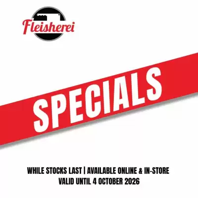 Fleisherei (valid until 4-10)