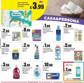 Volantino Sì con te Pagina 19: Pastiglie lavastoviglie Fairy €5,99, Ammorbidente concentrato Deox €1,59