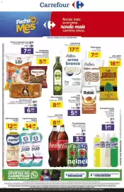 Folheto Carrefour semana 39 Página 1: Detergente líquido Limpol €1,99, Cerveja Heineken Lager, Tradicional/Zero álcool €3,79