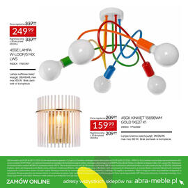 Abra gazetka Strona 22: Lampa sufitowa 45SE W-Loop/5 Mix LW5 €249,99, Kinkiet 45GK 15698WM Gold 1xE27 K1 €159,99