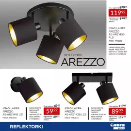 Abra gazetka Strona 13: 45AD Lampa Arezzo AS-ARE142B LS2 €89,99, 45AD Lampa Arezzo AS-ARE143B PL3 €119,99