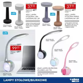 Abra gazetka Strona 19: 45AD Lampa biurkowa Celebes LED €99,99, 45DL Lampa stołowa Maria ładowalna LB1 €37,99