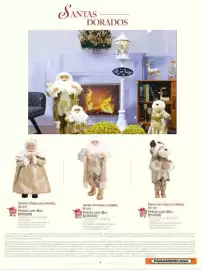 Catálogo Panamericana Página 8: Santa con traje y regalo, 81 cm €299.900,00, Reno con traje y chaleco €119.900,00