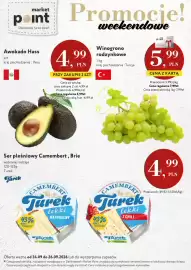 Market Point gazetka Strona 1: Ser pleśniowy Camembert lekki z chili Turek €4,99, Awokado Hass €4,99