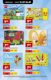 Biedronka gazetka tydzień 39 Strona 4: Lody Marletto Watermelon 5-pak €7,99, Lody Twister Mini Green 10-pak €9,99