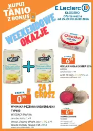E.Leclerc gazetka Strona 1: Buraki czerwone €0,99, Lumiko Osełka masła ekstra 83% €6,99