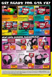 JB Hi-Fi catalogue Page 31: Sony 75" 4K HDR AI Google LED TV €1.995,00, Msi 32" Curved Gaming Monitor €299,00