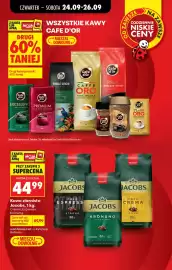 Biedronka gazetka tydzień 39 Strona 11: Wszystkie kawy Cafe D'Or, Kawa ziarnista Jacobs: Crema, Espresso, Krönung €44,99