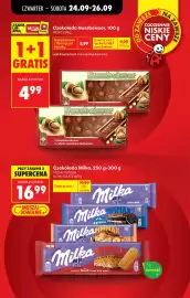 Biedronka gazetka tydzień 39 Strona 13: Czekolada Nussbeisser €4,99, Czekolada Milka €16,99