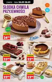 Biedronka gazetka tydzień 39 Strona 50: Ciasto tiramisu i sernik €22,99, Ciasto Pijana Wiśnia €23,99