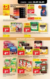 Biedronka gazetka tydzień 39 Strona 51: Herbata ekspresowa Remsey €5,99, Wszystkie kapsułki Delta Q