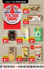Biedronka gazetka tydzień 39 Strona 58: Mąka pszenna tortowa Mąka ze Smokiem €3,45, Królowa mąk tortowych T400 Młynpol €1,99