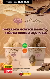 Biedronka gazetka tydzień 39 Strona 64: Lody Marletto Good Lood, różne rodzaje €19,99
