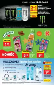 Biedronka gazetka tydzień 39 Strona 71: Mus Kubuś €2,79, Napój niegazowany Tymbark €1,49