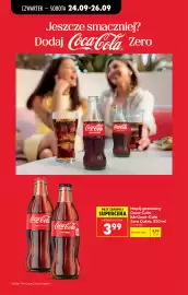 Biedronka gazetka tydzień 39 Strona 73: Napój gazowany Coca-Cola lub Coca-Cola Zero Cukru €3,99