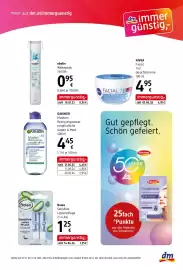Dm Flugblatt Seite 2: GARNIER Mizellen Reinigungwasser empfindliche Augen & Haut €4,45, Ebelin Wattepads €0,95