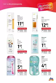 Dm Flugblatt Seite 3: Balea med Dusche pH 5,5 hautneutral €1,15, Fa Dusche €1,45