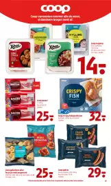 Coop 365 tilbudsavis uge 39 Side 17: Coop pølsehorn eller focaccia med pepperoni €25,00, Coop topping €14,00
