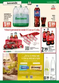 Volantino Rossotono Carrefour Pagina 16: Coca Cola Bibita classica €2,99, Kinley bitter lemon/tonic water €0,99