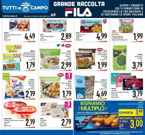 Volantino Emisfero Pagina 15: Findus piselli novelli €3,79, SELEX contorno grigliato surgelato €1,79