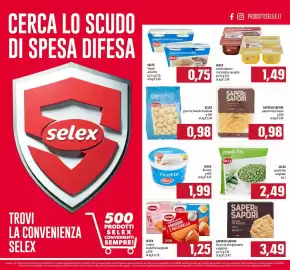 Volantino Emisfero Pagina 16: SELEX Yogurt assortiti €0,75, Selex crepes assortite surgelate €1,25