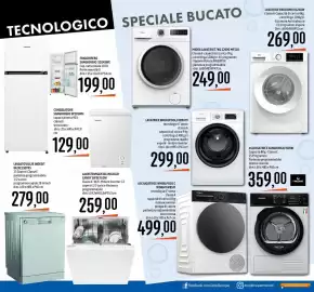 Volantino Emisfero Pagina 27: Lavastoviglie Indesit €279,00, Lavastoviglie da incasso Candy CIP3E7LOW €259,00