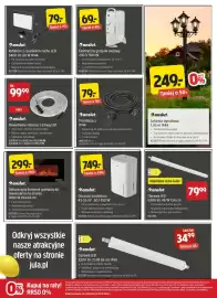 Jula gazetka Strona 3: 79:- Taniej o 70- 69:- Taniej o 80: anslut Reflektor z czujnikiem ruchu LED 5400 Im 50 W IP44 Do