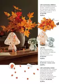 Tchibo Eduscho Flugblatt Seite 11: LED-Leuchtzweig Blätter €19,99, LED-Pilz €14,99